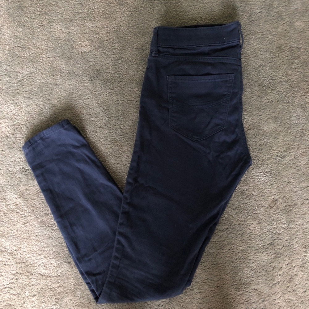 Abercrombie & Fitch Navy Jeggings Neutral Jeans 00